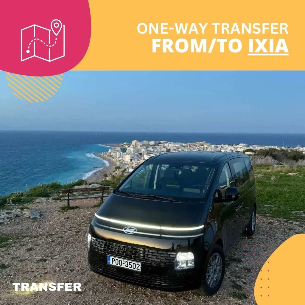 onewaytransfer from to IXIA - Island Tour Rhodes By GoTixy