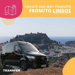 Airport: Private One-Way Transfer From/To Lindos (Up to 19 Passengers)