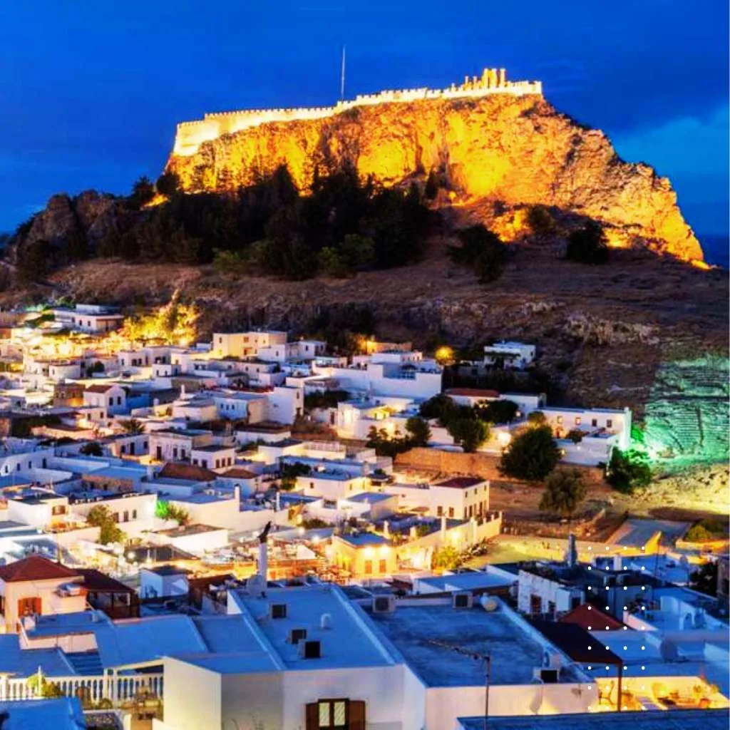 Lindos Sunset Evening Tour Half Day Bus Trip with 3 Hours Free Time - Island Tour Rhodes By GoTixy