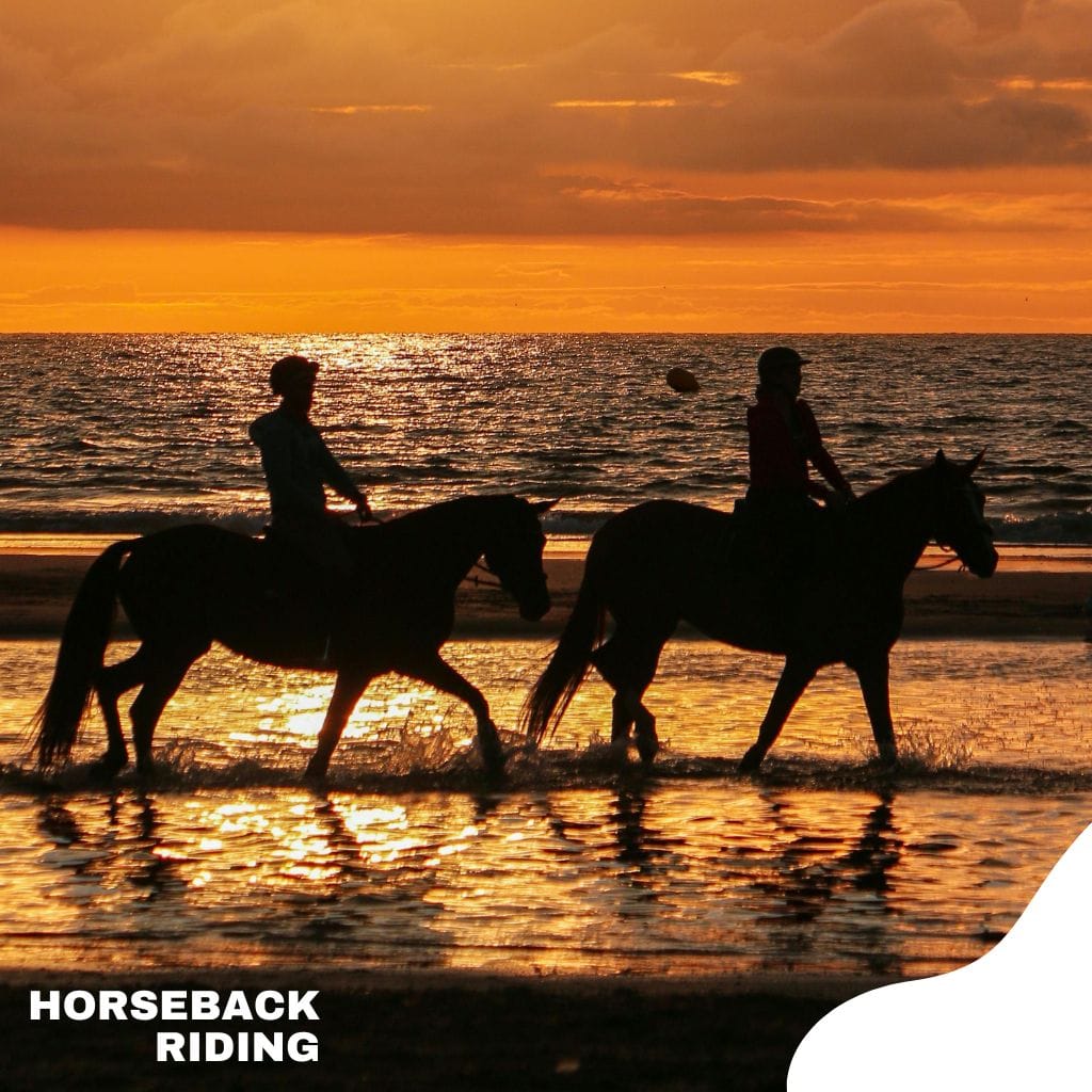 afantou coastal sunset horse riding