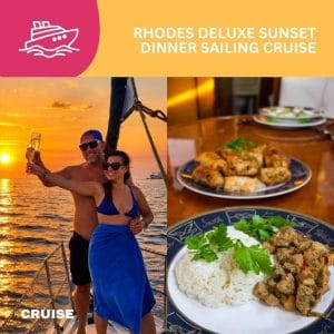 Rhodes Private Sunset Dinner Sailing Cruise