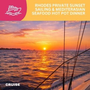 Rhodes Private Sunset Sailing & MediterAsian Seafood Hot Pot Dinner
