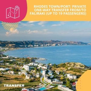 Rhodes Town/Port: Private One-Way Transfer From/To Faliraki (Up to 19 Passengers)