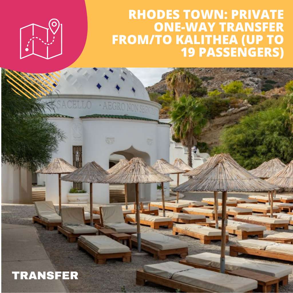 Rhodes Town Private One Way Transfer FromTo Kalithea Up to 19 Passengers 1 - Island Tour Rhodes By GoTixy