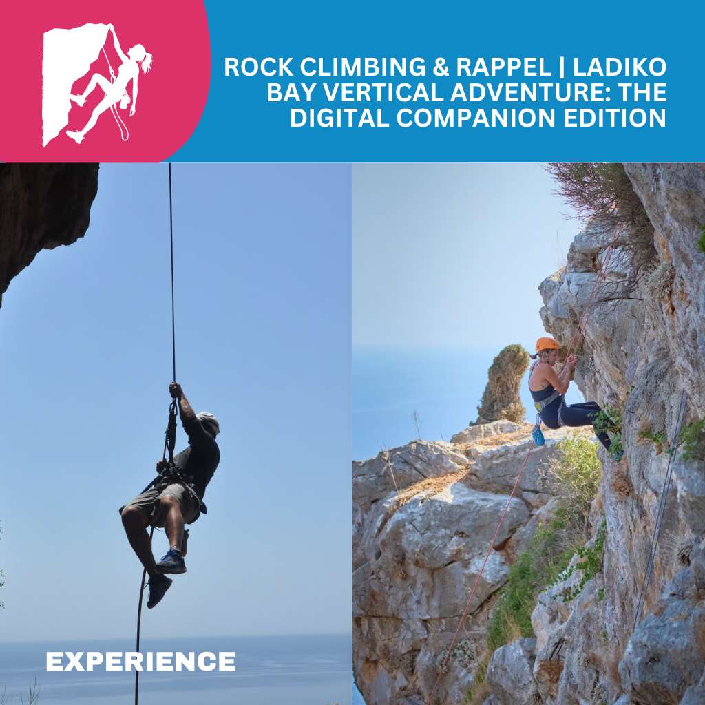 Rock Climbing Rappel Ladiko Bay Vertical Adventure The Digital Companion Edition - Island Tour Rhodes By GoTixy
