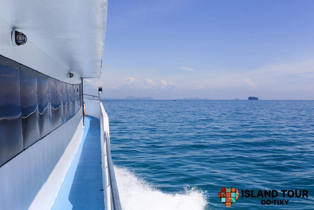 Open sea view from a boat during Rhodes Boat Trips in the Aegean Sea.