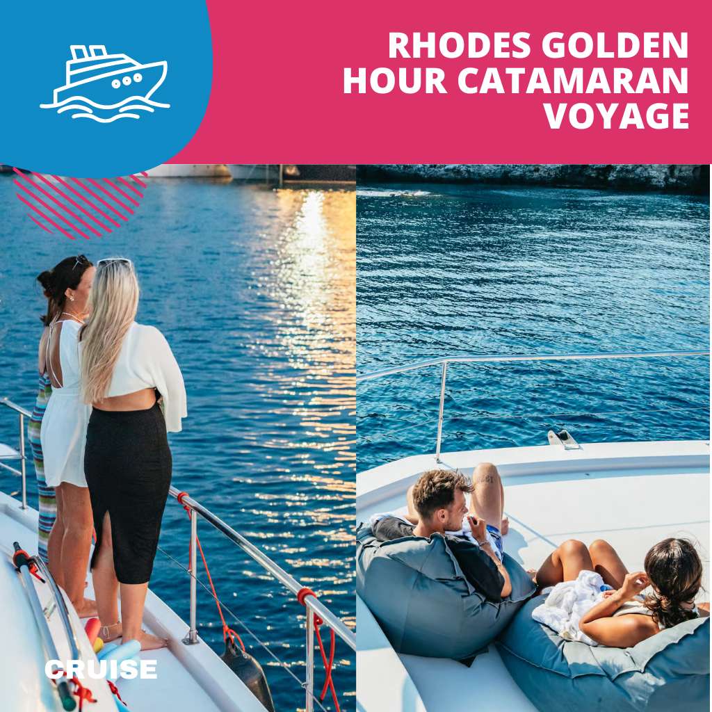 Rhodes Golden Hour Catamaran Voyage The Digital Narrative Edition - Island Tour Rhodes By GoTixy