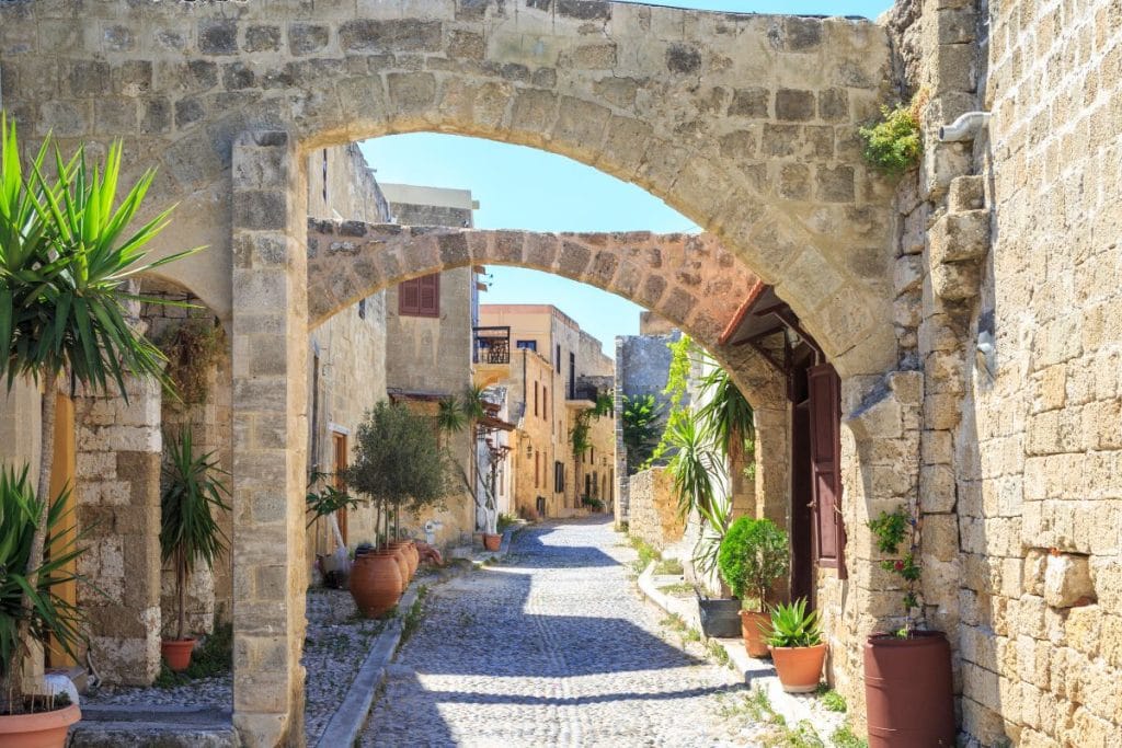 Medieval street in Rhodes Old Town among the best things to do in Rhodes in 2026.