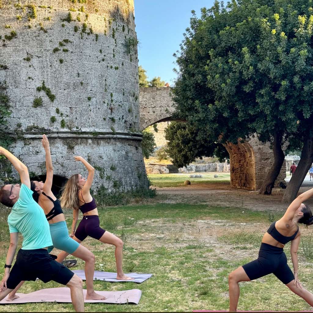 Rhodes Medieval Moat Morning Yoga 2 - Island Tour Rhodes By GoTixy